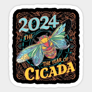 2024 The Year Of Cicada, Celebrate Cicada Emergence, Brood X Sticker